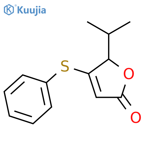2(5H)-Furanone,5-(1-methylethyl)-4-(phenylthio)- structure
