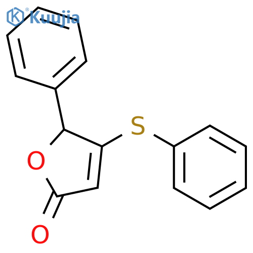 2(5H)-Furanone, 5-phenyl-4-(phenylthio)- structure