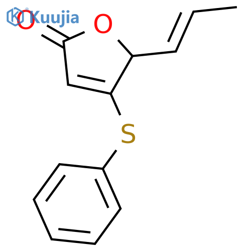 4-(phenylsulfanyl)-5-(prop-1-en-1-yl)furan-2(5H)-one structure