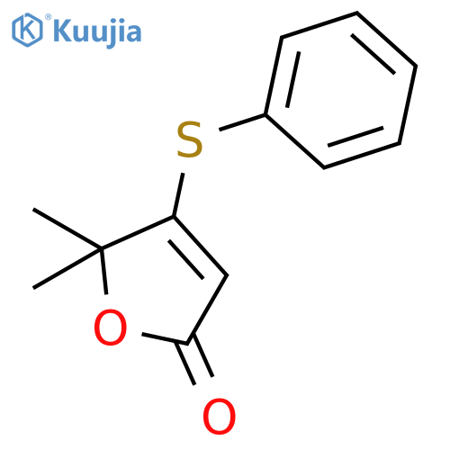 2(5H)-Furanone,5,5-dimethyl-4-(phenylthio)- structure