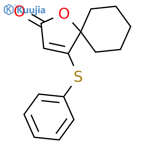 1-Oxaspiro[4.5]dec-3-en-2-one, 4-(phenylthio)- structure