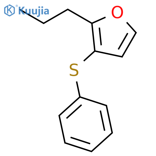 FURAN, 3-(PHENYLTHIO)-2-PROPYL- structure
