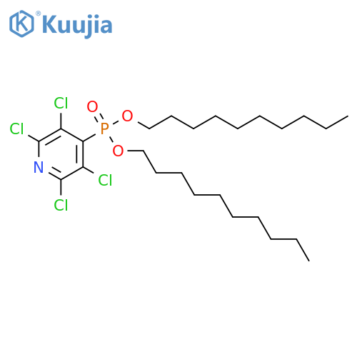 didecyl (2,3,5,6-tetrachloropyridin-4-yl)phosphonate structure