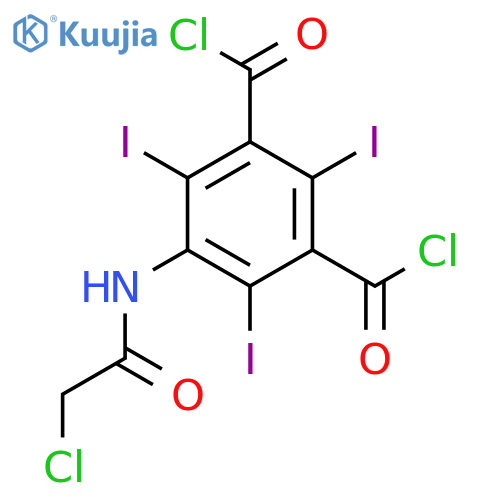1,3-Benzenedicarbonyl dichloride, 5-[(chloroacetyl)amino]-2,4,6-triiodo- structure