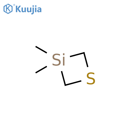 3,3-dimethyl-3-silathietane structure
