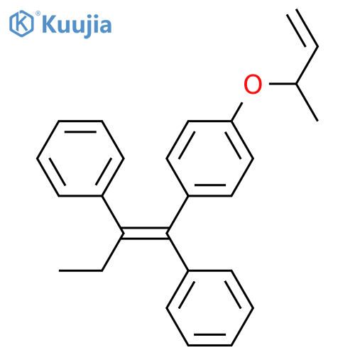 Benzene, 1-(1,2-diphenyl-1-butenyl)-4-[(1-methyl-2-propenyl)oxy]-, (Z)- structure