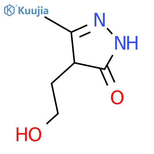 4-(2-hydroxyethyl)-3-methyl-1,4-dihydropyrazol-5-one structure