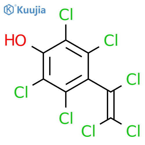 Phenol, 2,3,5,6-tetrachloro-4-(trichloroethenyl)- structure
