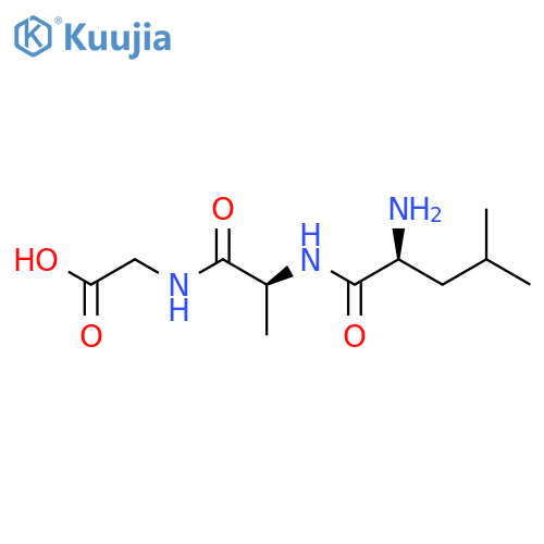 Glycine, N-(N-L-leucyl-L-alanyl)- structure