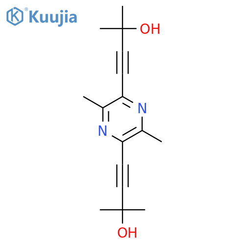 3-BUTYN-2-OL, 4,4'-(3,6-DIMETHYL-2,5-PYRAZINEDIYL)BIS[2-METHYL- structure