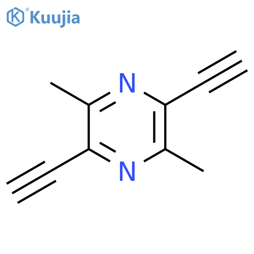 Pyrazine,2,5-diethynyl-3,6-dimethyl- structure