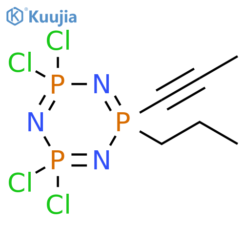 1,3,5,2,4,6-Triazatriphosphorine, 2,2,4,4-tetrachloro-2,2,4,4,6,6-hexahydro-6-propyl-6-(1-propynyl)- (9CI) structure