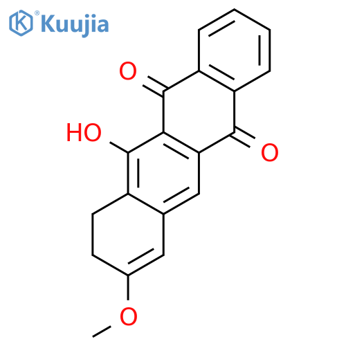 5,12-Naphthacenedione, 7,8-dihydro-6-hydroxy-9-methoxy- structure