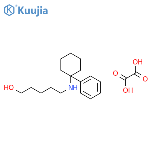 1-Pentanol, 5-((1-phenylcyclohexyl)amino)-, ethanedioate (1:1) (salt) structure