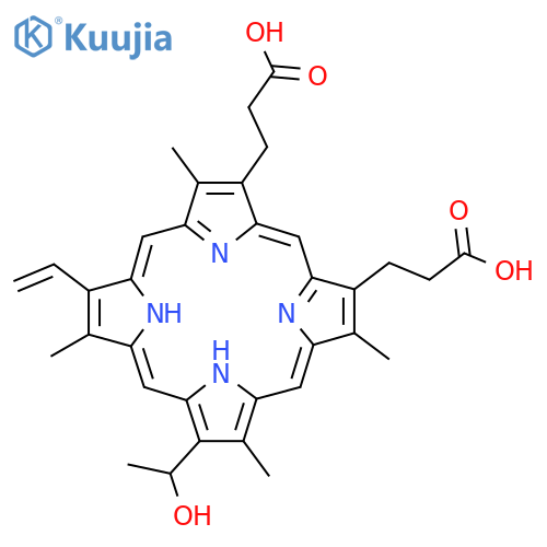 Deuteroporphyrin IX 2,4 (4,2) hydroxyethyl vinyl structure