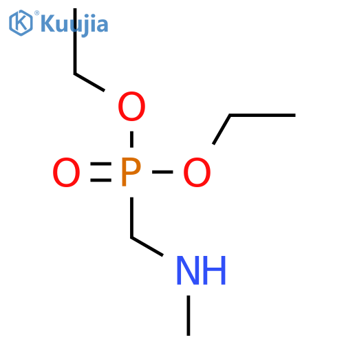 PHOSPHONIC ACID, [(METHYLAMINO)METHYL]-, DIETHYL ESTER structure