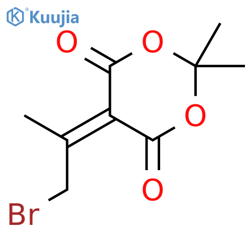 1,3-DIOXANE-4,6-DIONE, 5-(2-BROMO-1-METHYLETHYLIDENE)-2,2-DIMETHYL- structure