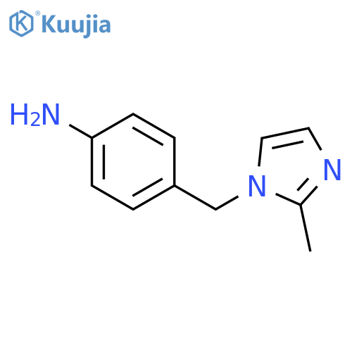 4-((2-Methyl-1H-imidazol-1-yl)methyl)aniline structure