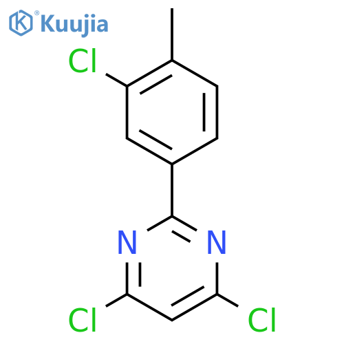 Pyrimidine, 4,6-dichloro-2-(3-chloro-4-methylphenyl)- structure