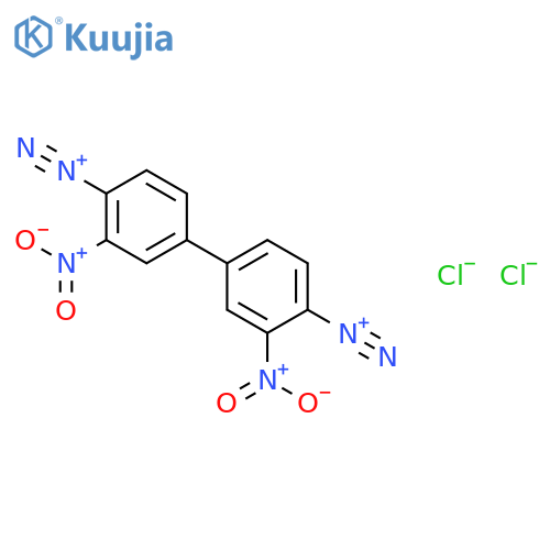 [1,1'-BIPHENYL]-4,4'-BIS(DIAZONIUM), 3,3'-DINITRO-, DICHLORIDE structure
