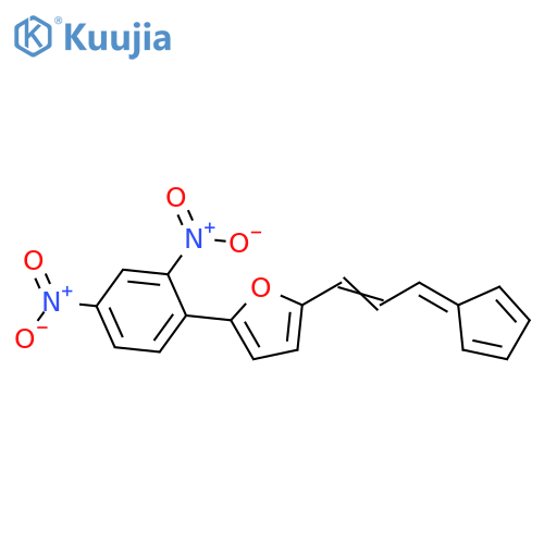 Furan,2-[3-(2,4-cyclopentadien-1-ylidene)-1-propenyl]-5-(2,4-dinitrophenyl)- structure