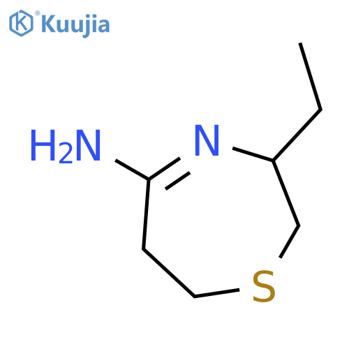 1,4-THIAZEPIN-5-AMINE, 3-ETHYL-2,3,6,7-TETRAHYDRO- structure