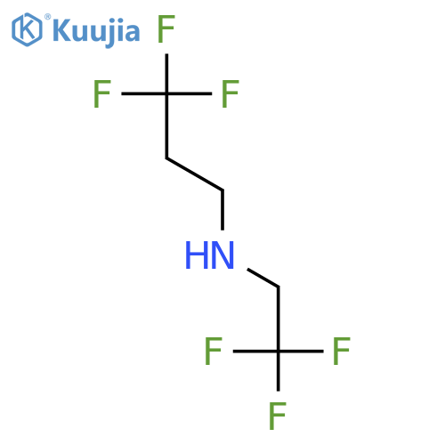(2,2,2-trifluoroethyl)(3,3,3-trifluoropropyl)amine structure