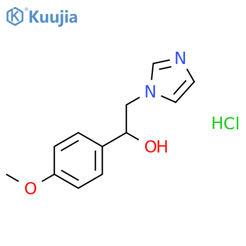 2-(1H-imidazol-1-yl)-1-(4-methoxyphenyl)ethanol hydrochloride structure