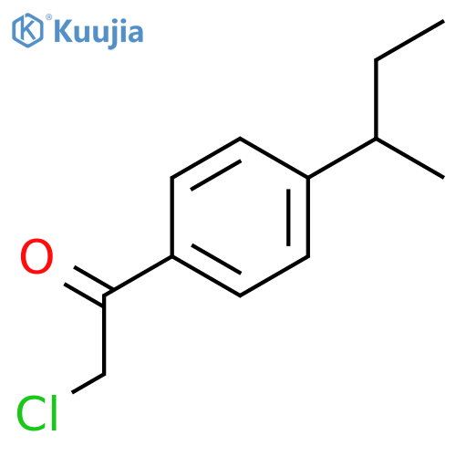 1-4-(butan-2-yl)phenyl-2-chloroethan-1-one structure
