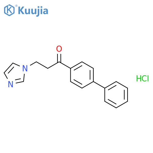1-Propanone,1-[1,1'-biphenyl]-4-yl-3-(1H-imidazol-1-yl)-, hydrochloride (1:1) structure