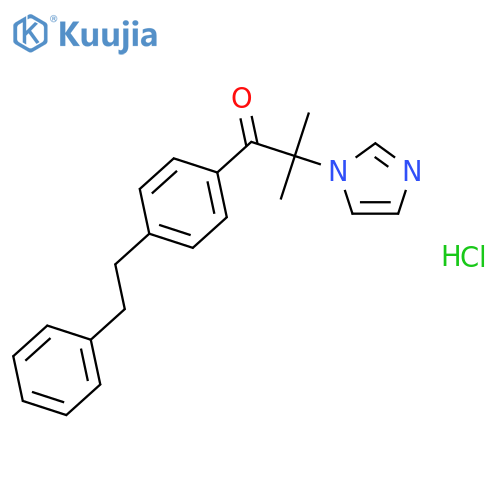 1-Propanone,2-(1H-imidazol-1-yl)-2-methyl-1-[4-(2-phenylethyl)phenyl]-, hydrochloride (1:1) structure