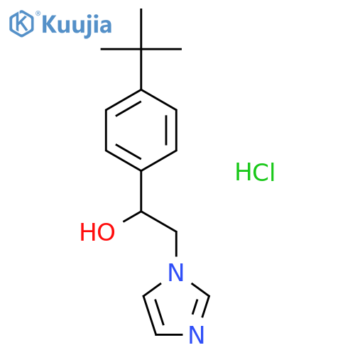 1H-Imidazole-1-ethanol,a-[4-(1,1-dimethylethyl)phenyl]-,hydrochloride (1:1) structure