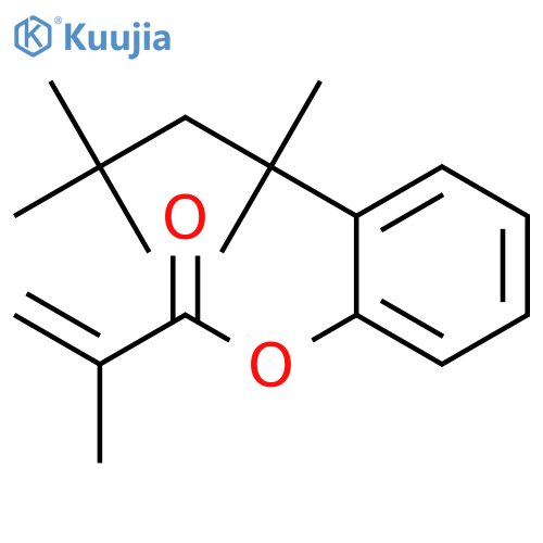 2-PROPENOIC ACID, 2-METHYL-, (1,1,3,3-TETRAMETHYLBUTYL)PHENYL ESTER structure