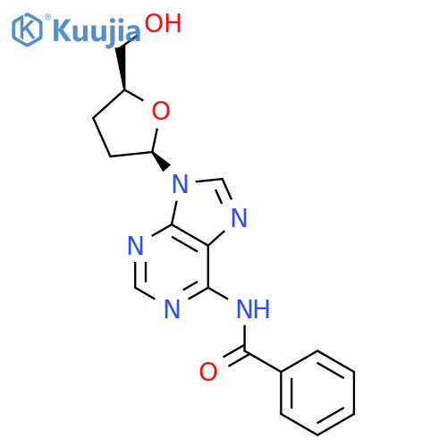 N6-Benzoyl-2',3'-dideoxyadenosine structure