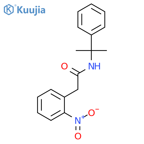 BENZENEACETAMIDE, N-(1-METHYL-1-PHENYLETHYL)-2-NITRO- structure