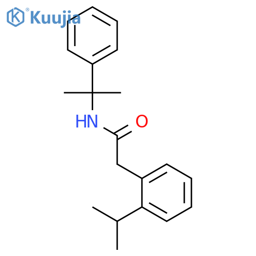 Benzeneacetamide, 2-(1-methylethyl)-N-(1-methyl-1-phenylethyl)- structure
