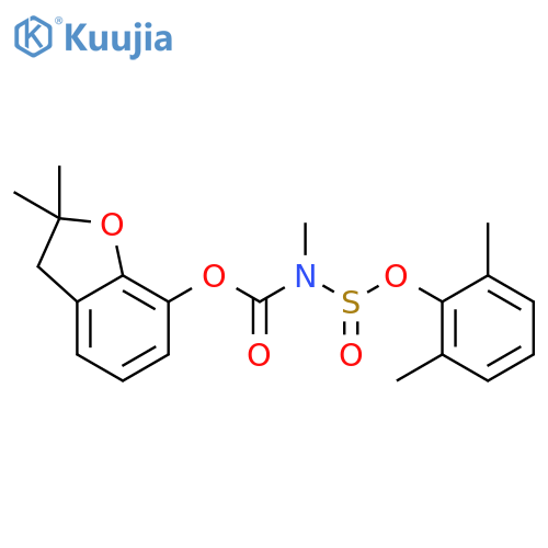 (2,2-dimethyl-3h-1-benzofuran-7-yl) N-[(2,6-dimethylphenyl)sulfinylmethyl]carbamate structure