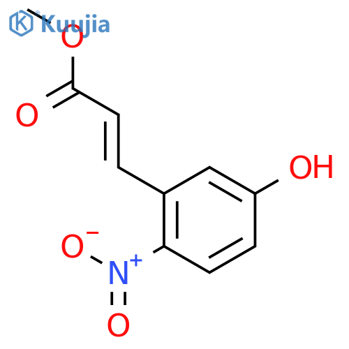 2-Propenoic acid, 3-(5-hydroxy-2-nitrophenyl)-, methyl ester structure