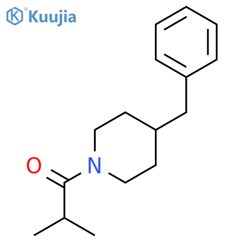 1-(4-benzylpiperidin-1-yl)-2-methylpropan-1-one structure