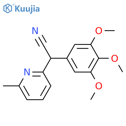 (6-Methyl-pyridin-2-yl)-(3,4,5-trimethoxy- phenyl)-acetonitrile structure