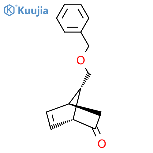 syn-()-7-[(phenylmethoxy)methyl]bicyclo[2.2.1]hept-5-en-2-one structure