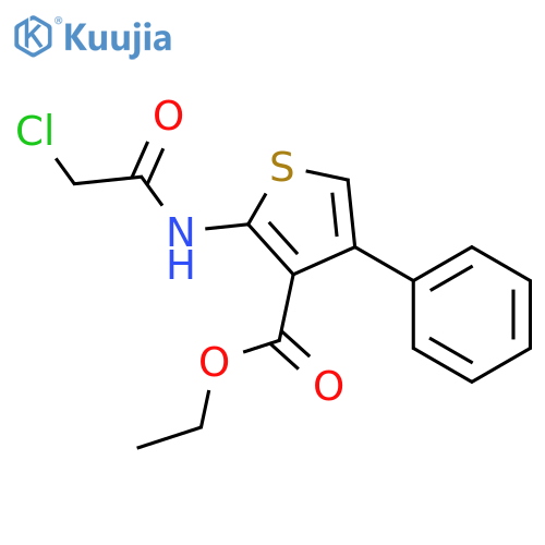 ethyl 2-(2-chloroacetamido)-4-phenylthiophene-3-carboxylate structure