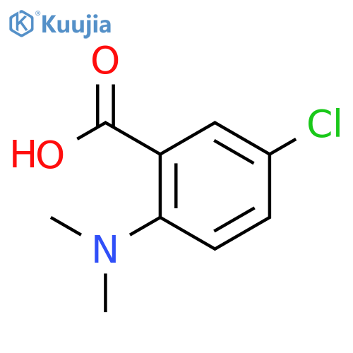 Benzoic acid, 5-chloro-2-(dimethylamino)- structure