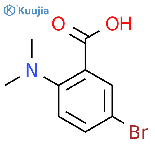 5-Bromo-2-(dimethylamino)benzoic acid structure