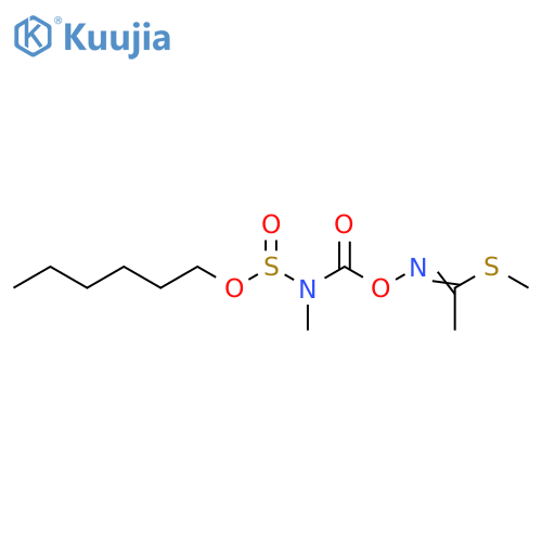 Ethanimidothioic acid, N-[[[[(hexyloxy)sulfinyl]methylamino]carbonyl]oxy]-, methyl ester structure