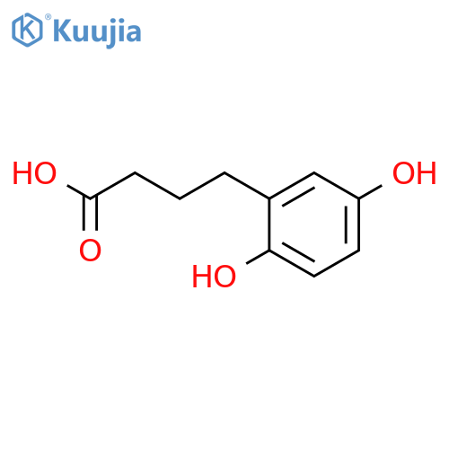 4-(2,5-dihydroxyphenyl)butanoic acid structure