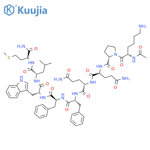 Substance P,2-D-proline-7-D-phenylalanine-9-D-tryptophan- structure