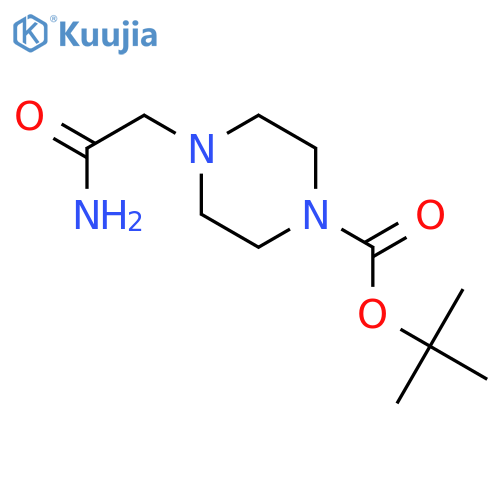 tert-butyl 4-(2-amino-2-oxo-ethyl)piperazine-1-carboxylate structure
