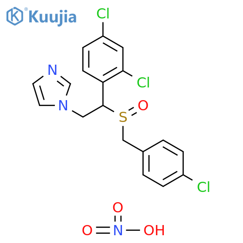 Sulconazole Related Compound A (15 mg) (1-[2-(4-Chlorobenzyl)sulfinyl-2-(2,4-dichlorophenyl)ethyl]-1H-imidazole nitrate) structure