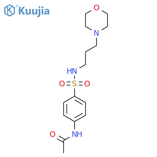 N-(4-{3-(morpholin-4-yl)propylsulfamoyl}phenyl)acetamide structure